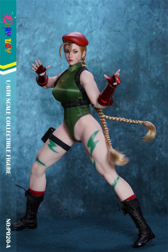【In stock】PLAY TOY P020-A 1/6 Scale Female Fighter Cammy Seamless Articulated Action Figure