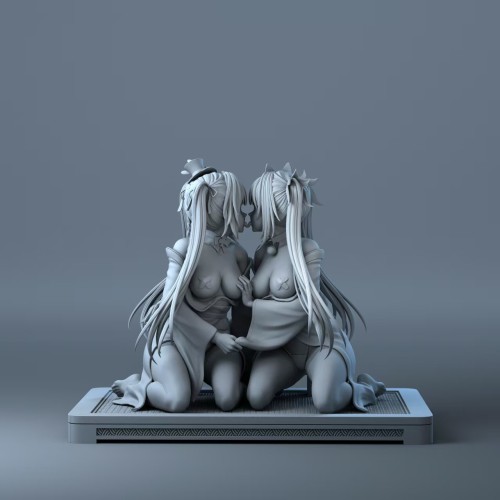 【Pre-order】Lemon Studio 1/6 Scale Twin Courtesans — Huahua & Huohuo Resin Statue