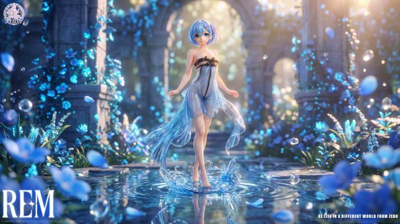 【Pre-order】Miaoyinfang Studio 1/6 Scale Blue Veil Rem Resin Statue