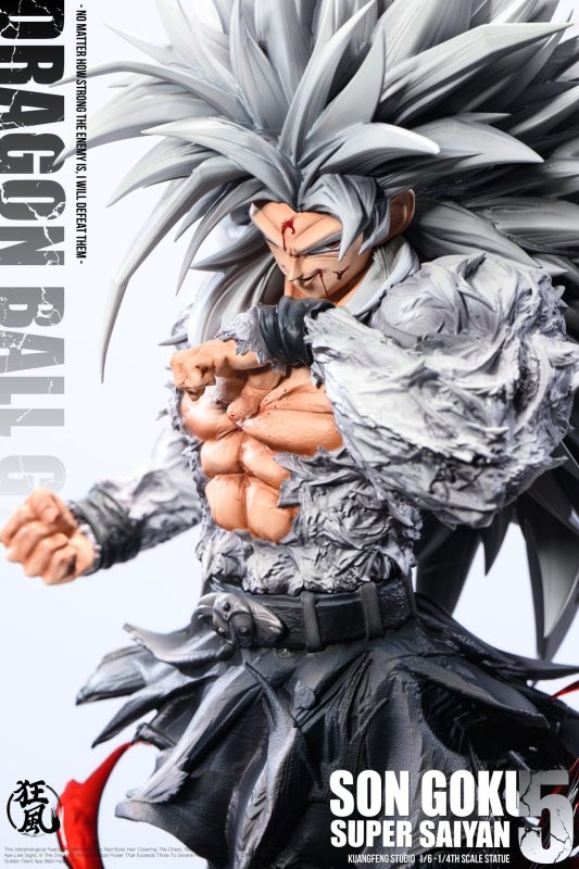 【Pre-order】Kuangfeng Studio 1/4 Scale SSJ4 SSJ5 Son Gokuh Resin Statue