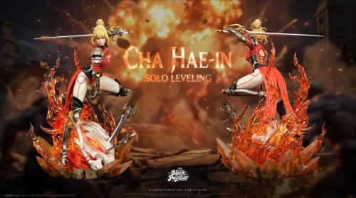 【Pre-order】Black Panther Studio Sung Jinh Wooh and Cha Hae-Inh Resin Statue