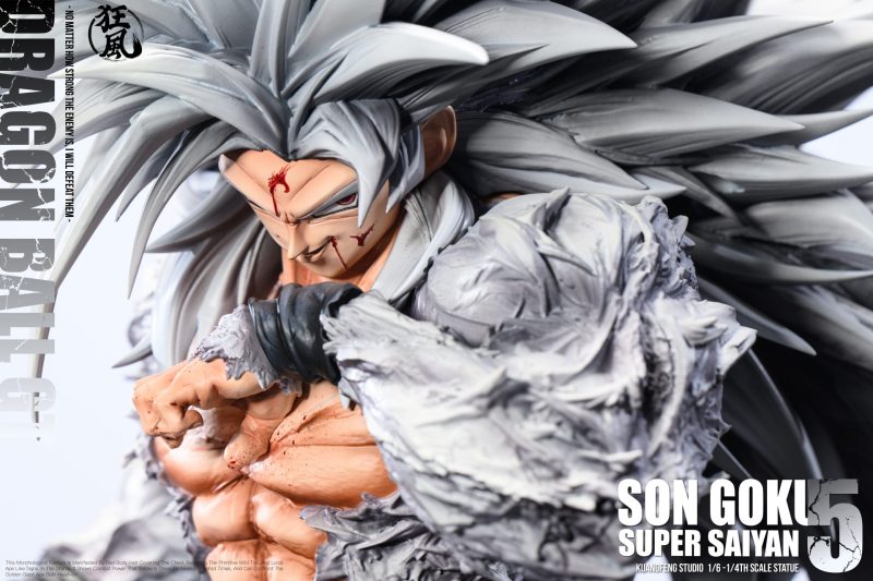 【Pre-order】Kuangfeng Studio 1/4 Scale SSJ4 SSJ5 Son Gokuh Resin Statue