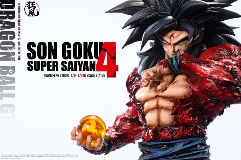 【Pre-order】Kuangfeng Studio 1/4 Scale SSJ4 SSJ5 Son Gokuh Resin Statue