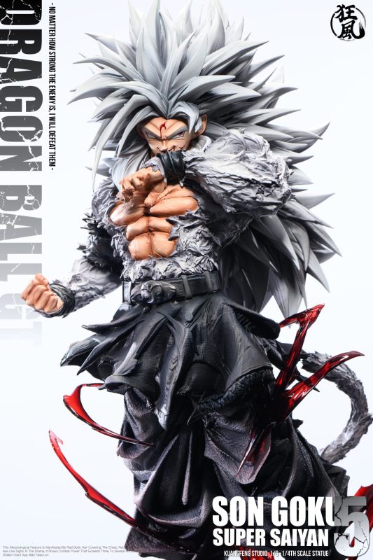 【Pre-order】Kuangfeng Studio 1/4 Scale SSJ4 SSJ5 Son Gokuh Resin Statue