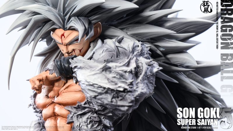 【Pre-order】Kuangfeng Studio 1/4 Scale SSJ4 SSJ5 Son Gokuh Resin Statue