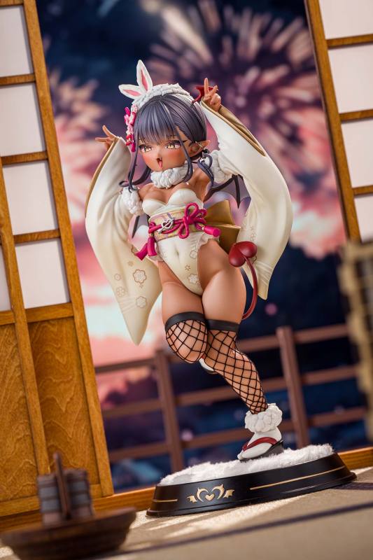 【Pre-order】Kiwi Toys Studio 1/6 Scale Brown Little Succubus - Kimono Bunny Girl Ver Resin Statue