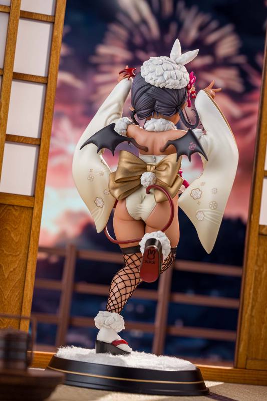 【Pre-order】Kiwi Toys Studio 1/6 Scale Brown Little Succubus - Kimono Bunny Girl Ver Resin Statue