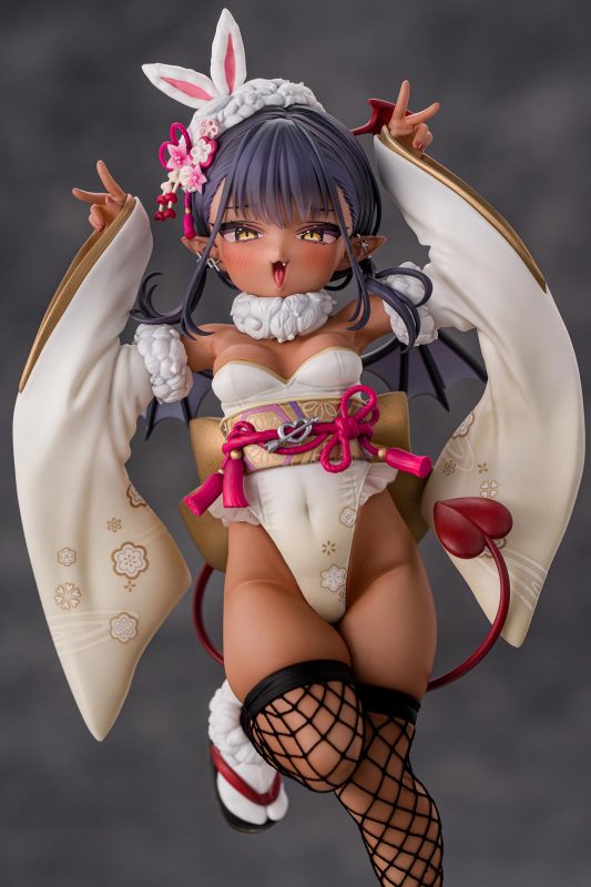 【Pre-order】Kiwi Toys Studio 1/6 Scale Brown Little Succubus - Kimono Bunny Girl Ver Resin Statue