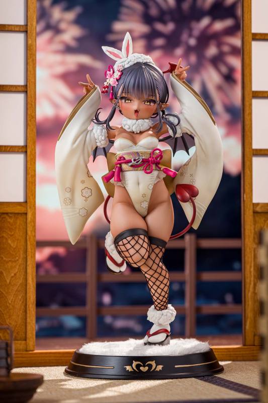 【Pre-order】Kiwi Toys Studio 1/6 Scale Brown Little Succubus - Kimono Bunny Girl Ver Resin Statue