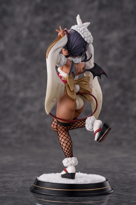 【Pre-order】Kiwi Toys Studio 1/6 Scale Brown Little Succubus - Kimono Bunny Girl Ver Resin Statue