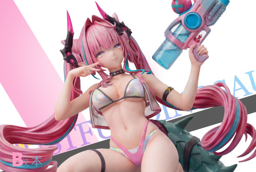 【Pre-order】LEAVE ANITE Studio 1/6 Scale Twin-Tail Water Gun Girl Resin Statue