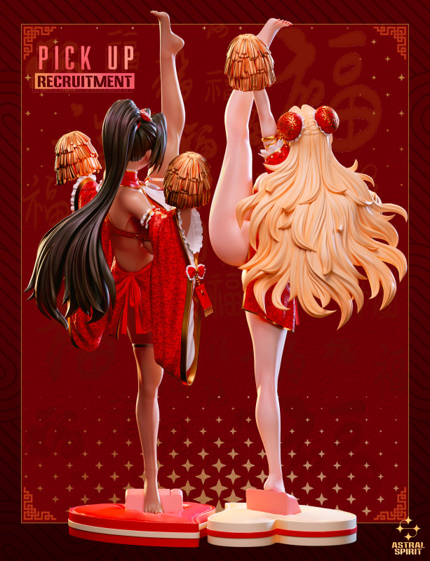 【Pre-order】AstralSpirit Studio 1/4 Scale The Cheerleader Sisters KeKe & BeiBei Resin Statue