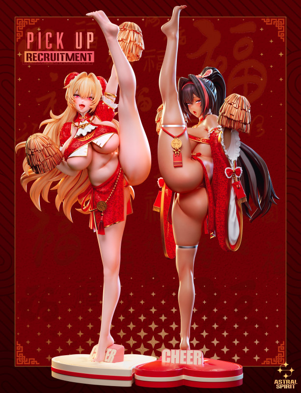 【Pre-order】AstralSpirit Studio 1/4 Scale The Cheerleader Sisters KeKe & BeiBei Resin Statue