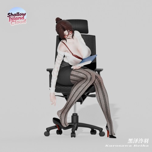 【Pre-order】Shallow Island Cloud studio 1/6 & 1/4 Scale  Office Series Kurosawa Reiyu Resin Statue
