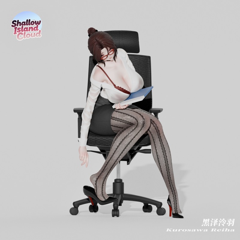 【Pre-order】Shallow Island Cloud studio 1/6 & 1/4 Scale  Office Series Kurosawa Reiyu Resin Statue