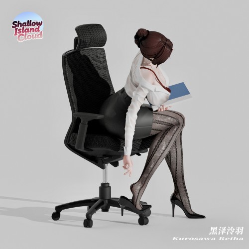 【Pre-order】Shallow Island Cloud studio 1/6 & 1/4 Scale  Office Series Kurosawa Reiyu Resin Statue