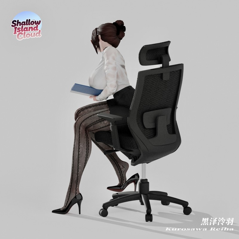 【Pre-order】Shallow Island Cloud studio 1/6 & 1/4 Scale  Office Series Kurosawa Reiyu Resin Statue