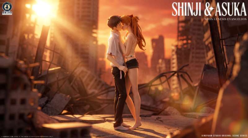 【Pre-order】Xingyuan Studio 1/6 Scale Asuka × Shinji — The Final Kiss Resin Statue