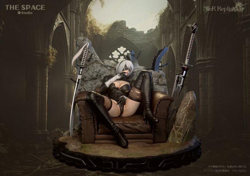 【Pre-order】The Space Studio 1/6 Scale NieR: Automata — 2B Resin Statue