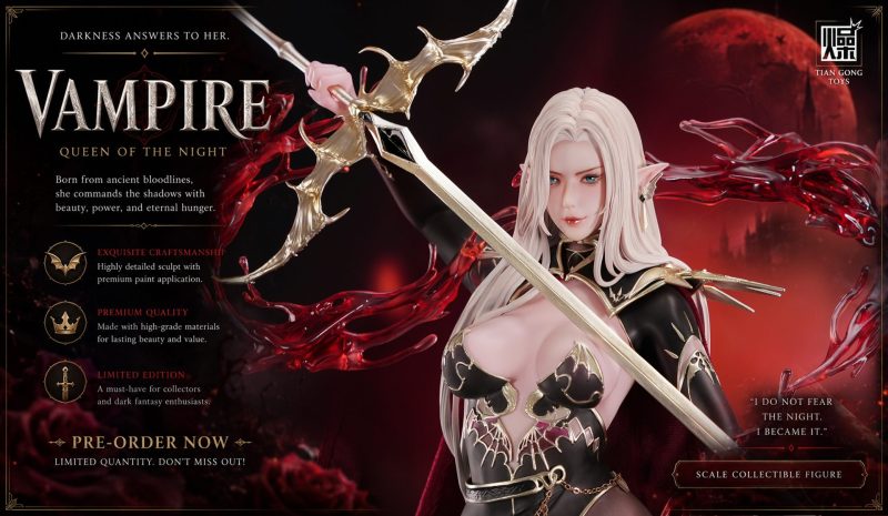 【Pre-order】TGZW Studio 1/4 Scale Vampire Queen of the Night Resin Statue