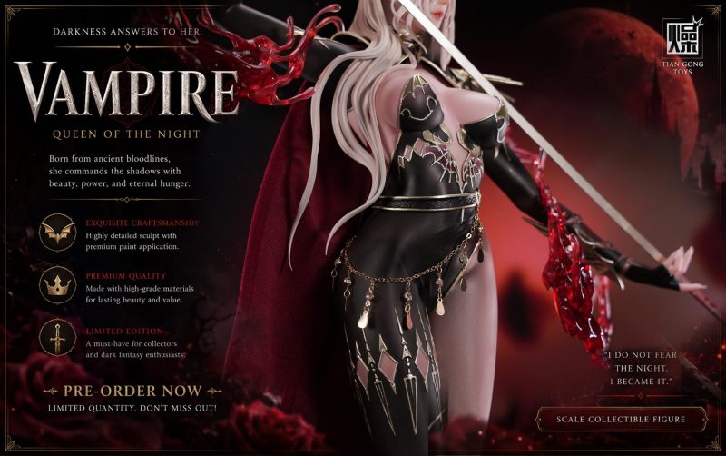 【Pre-order】TGZW Studio 1/4 Scale Vampire Queen of the Night Resin Statue