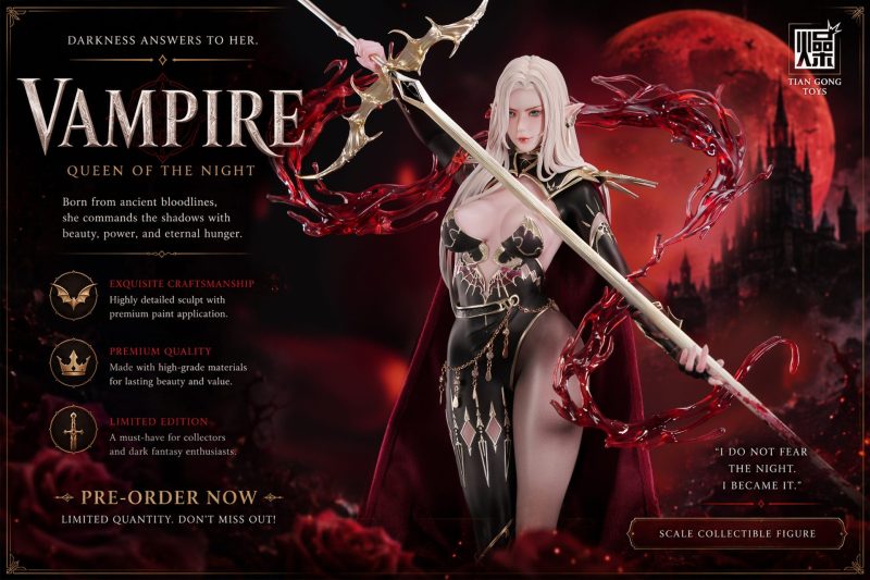 【Pre-order】TGZW Studio 1/4 Scale Vampire Queen of the Night Resin Statue