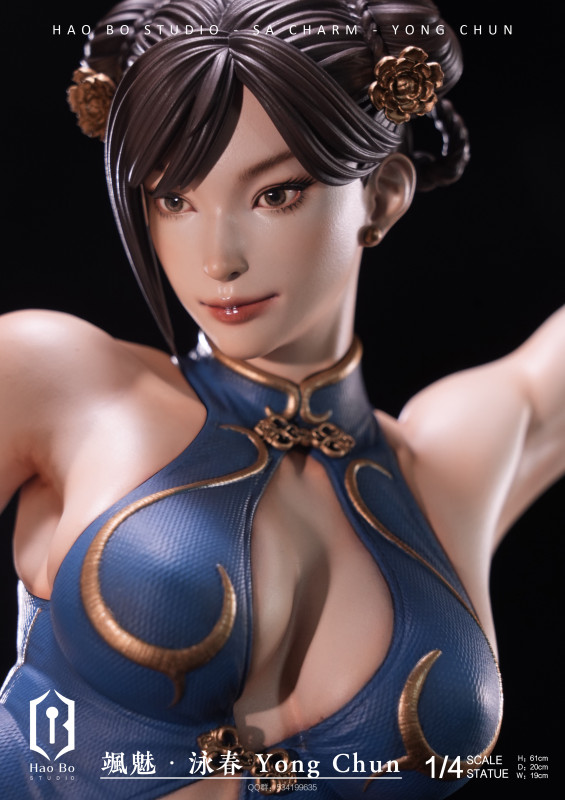 【Pre-order】Hao Bo Studio 1/4 Scale Sa Mei - Chun-Li  Swimsuit Version Statue Resin