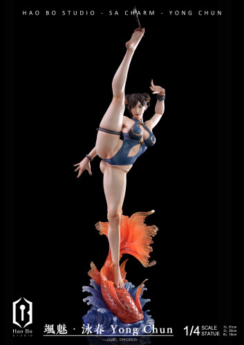 【Pre-order】Hao Bo Studio 1/4 Scale Sa Mei - Chun-Li  Swimsuit Version Statue Resin