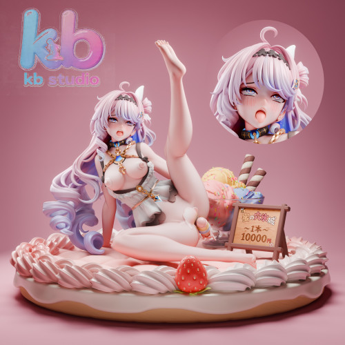 【Pre-order】KB— Studio 1/6 Scale Cake Peach Resin Statue