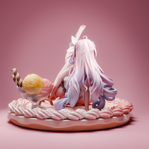 【Pre-order】KB— Studio 1/6 Scale Cake Peach Resin Statue