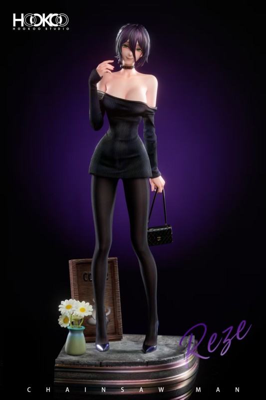 【Pre-order】HOOKOO Studio Reze Coffee Girl Resin Statue