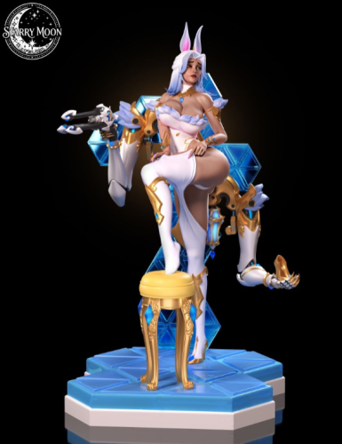 【Pre-order】Starry Moon Atelier Studio 1/4 Scale Golden Reign The Business Bunny (White & Black Editions) Resin Statue