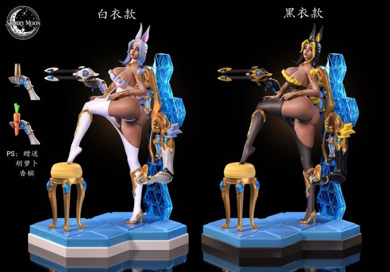 【Pre-order】Starry Moon Atelier Studio 1/4 Scale Golden Reign The Business Bunny (White & Black Editions) Resin Statue