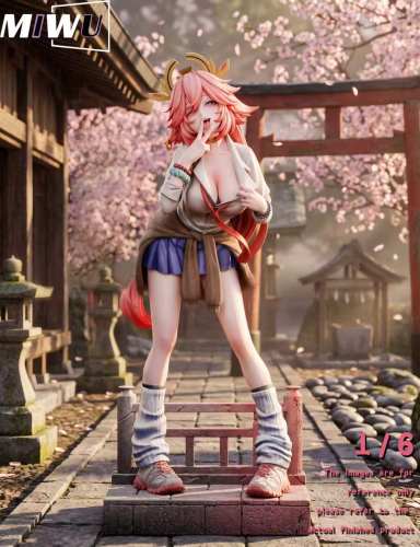 【Pre-order】Miwu Studio 1/6 Scale Raiden Shogun x Yae Miko Resin Statue