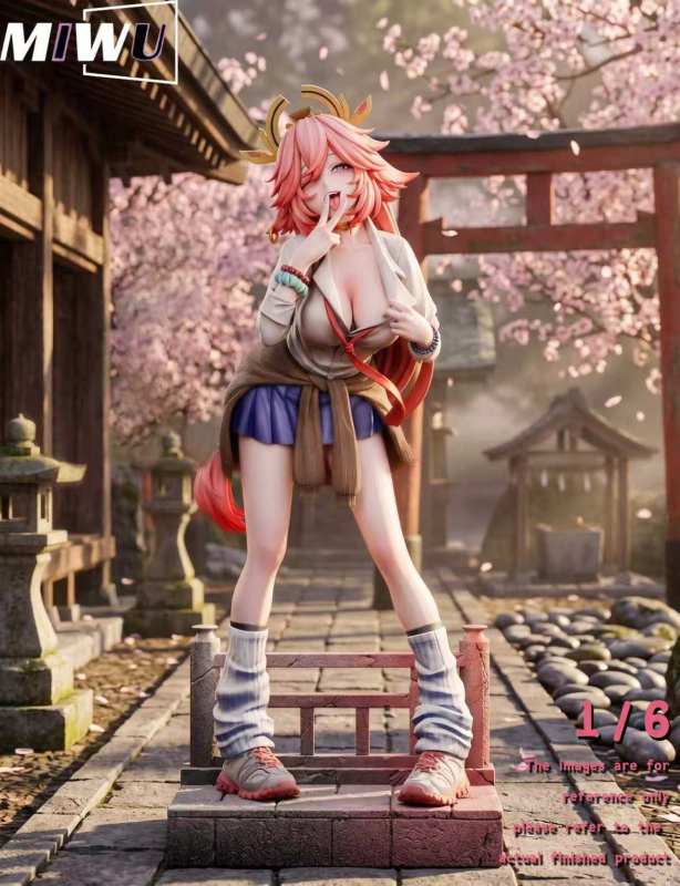 【Pre-order】Miwu Studio 1/6 Scale Raiden Shogun x Yae Miko Resin Statue