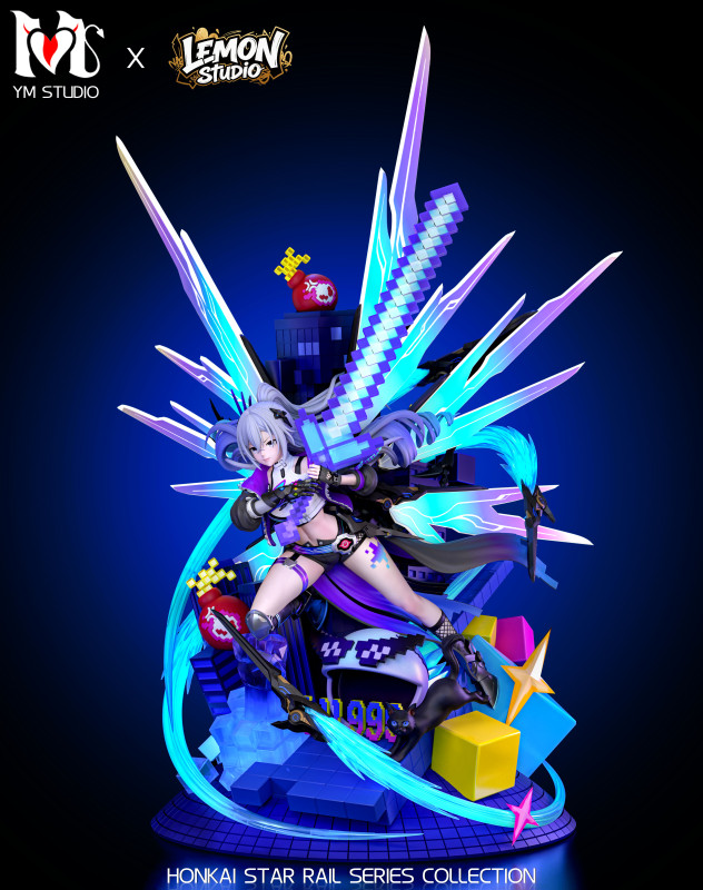 【Pre-order】Yumeng Studio × Lemon Studio 1/4 Scale Wolf Lord Silver Wolf (Lv999) Resin Statue