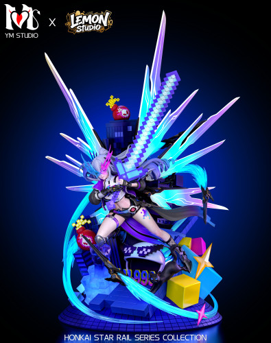 【Pre-order】Yumeng Studio × Lemon Studio 1/4 Scale Wolf Lord Silver Wolf (Lv999) Resin Statue