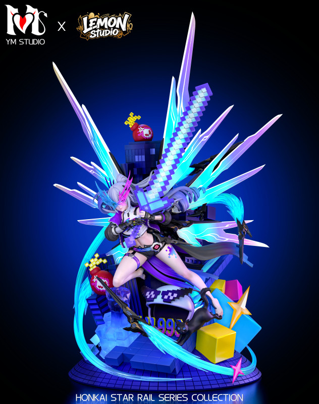 【Pre-order】Yumeng Studio × Lemon Studio 1/4 Scale Wolf Lord Silver Wolf (Lv999) Resin Statue