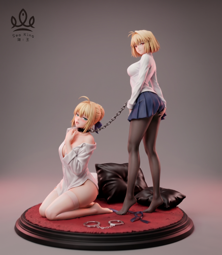 【Pre-order】Poseidon Studio 1/6 Scale Saber × Arcueid Resin Statue