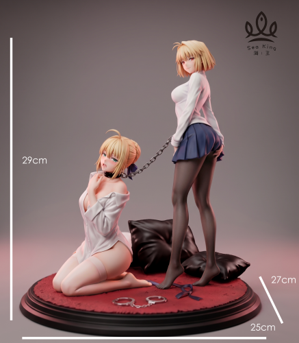 【Pre-order】Poseidon Studio 1/6 Scale Saber × Arcueid Resin Statue