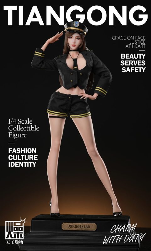 【Pre-order】TGZW Studio 1/4 Scale Policewoman 2.0 Resin Statue
