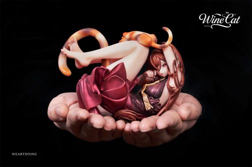 【Pre-order】WeArtDoing Studio Wine Cat Yin Yue & Fei Ye Resin Statue