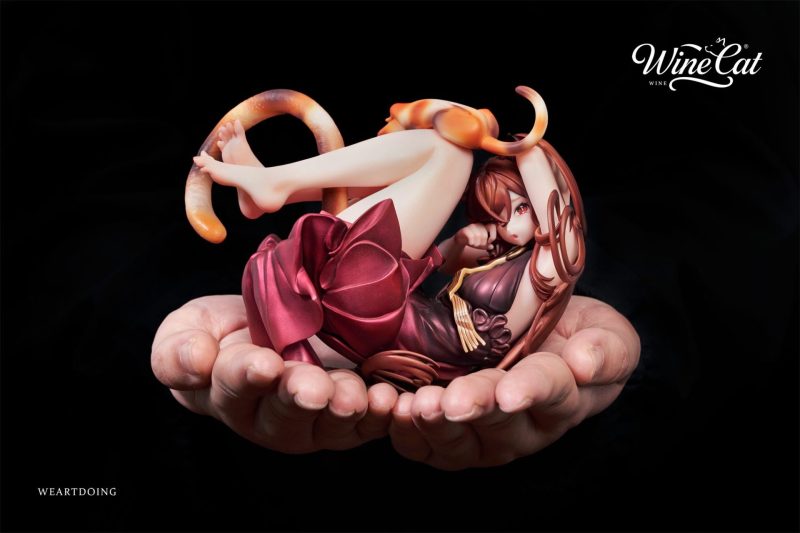 【Pre-order】WeArtDoing Studio Wine Cat Yin Yue & Fei Ye Resin Statue