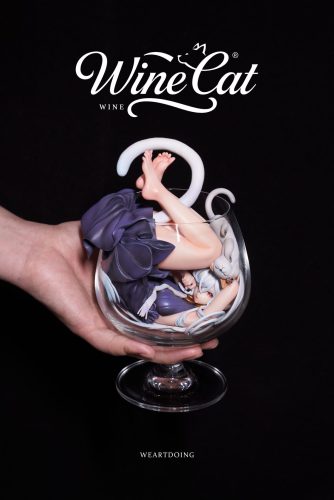【Pre-order】WeArtDoing Studio Wine Cat Yin Yue & Fei Ye Resin Statue