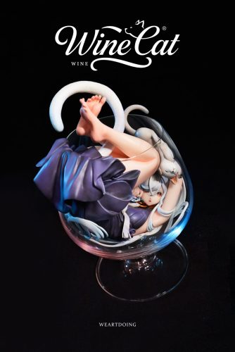 【Pre-order】WeArtDoing Studio Wine Cat Yin Yue & Fei Ye Resin Statue