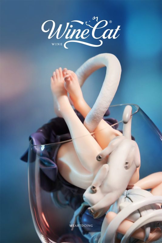 【Pre-order】WeArtDoing Studio Wine Cat Yin Yue & Fei Ye Resin Statue