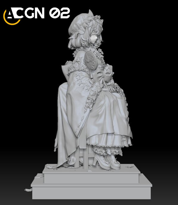 【Pre-order】ACGN 02 STUDIO 1/7 Scale Night Train – Yuyuko Saigyouji Resin Statue
