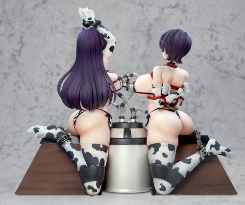 【Pre-order】Meat Studio The Komi Mother and Daughter Bound and Lactating on a Wooden Horse Resin Statue