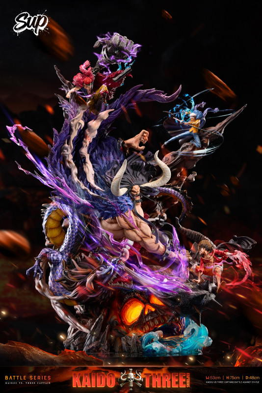 【Pre-order】Sup Studio Decisive Battle at Onigashima: Kaido vs. The Three Captains Resin Statue