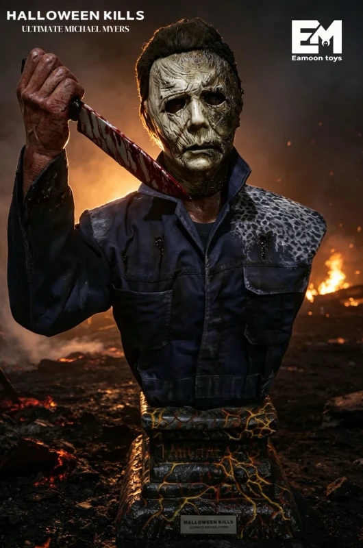 【Pre-order】Eamoon Toys 1/1 Scale Halloween Kills Ultimate Michael Myers Battle-Damaged Resin Statue